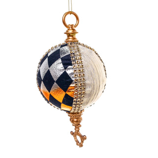 CX702NO Esfera Arlequin Negro/Oro 27 Cm.