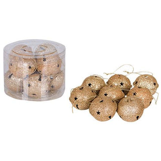 INS508O Set 8 Cascabeles Oro 5 cm.