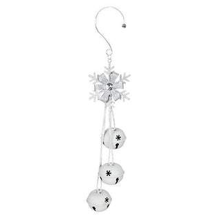 INS793B Arreglo 3 Cascabeles Blanco 48 cm.