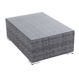 KA25MG Mesa Centro/Lateral Kauna Oa Corteza Gris 90x60x32 Cm.