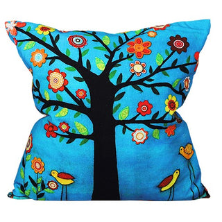 KC30AC Cojín Arbol De La Vida Centro 50x50 cm . Relleno plumas