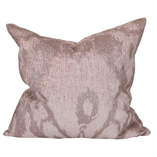 KCIKAT Cojín Ikat Seda Natural 50x50 cm . Relleno plumas