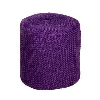 LE108MS Puff Tejido Sweater Morado Chico 37 cm.