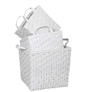 LX101G  Canasta Grande Bahamas Madera Tejida 36x36x34 cm