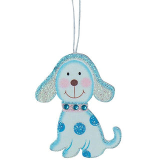 MA201A Perrito Madera Azul 8 cm