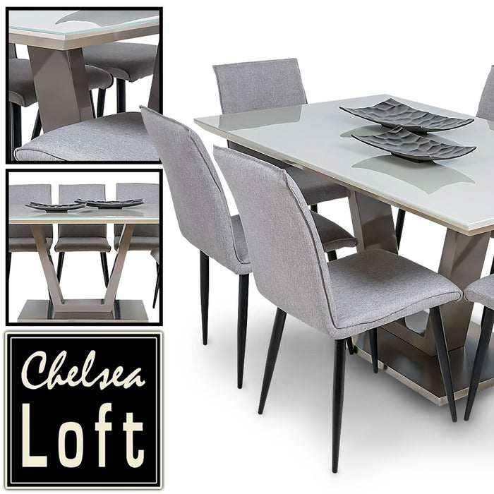 TC640GT Silla Arezzo Lino Gris Tela 44(L)x59(P)x90(A) cm.