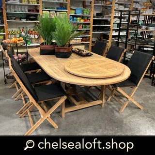 TGF258 Cubierta Redonda de Teca Fina 80cm.(D)