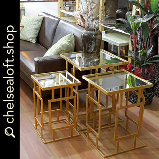 FT120-3 Mesa Pedestal Chipre Oro 49.5(L) x49.5cm.(P) x63.5cm.(A)