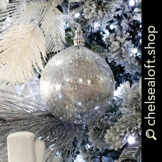 RH113P Esfera Malla Plata 13 Cm.