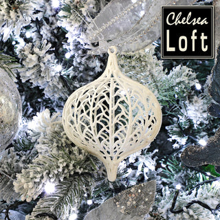 RJL375 Ornamento Filigrana Blanca Frost 13 Cm.