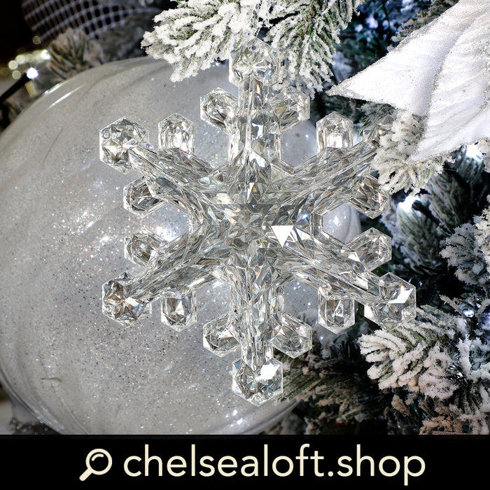 KWL264P Snowflake Prisma Plata 15 Cm.