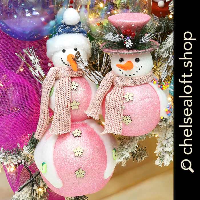 RJL216RS Frosty Snowman Rosa 20 Cm.