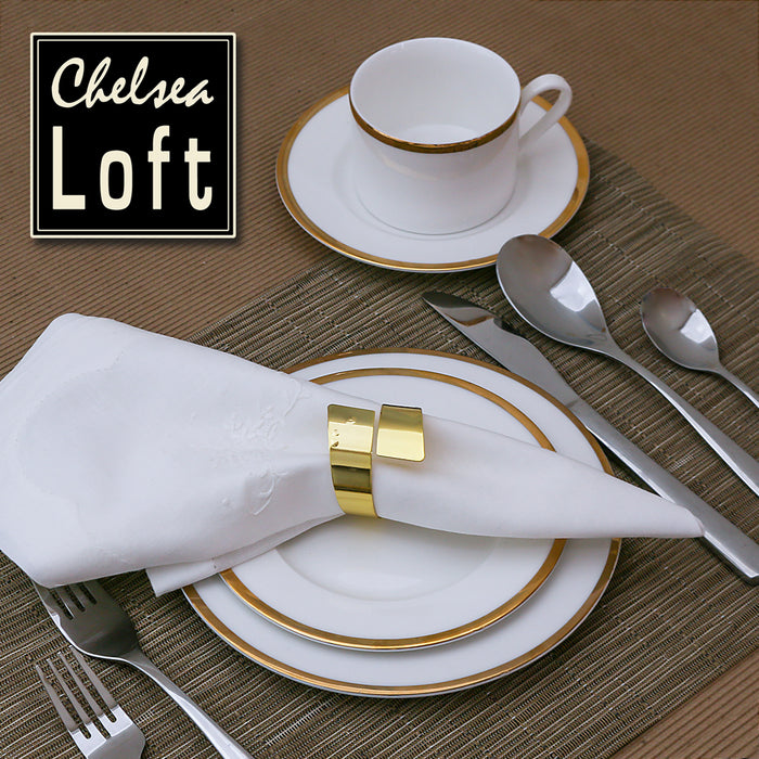 TSC11 Gold Band Plato y Taza Café