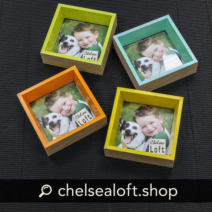 WEN09-1V Portarretrato Kids Verde Foto:10cm x10cm. Marco 12cm x 12cm