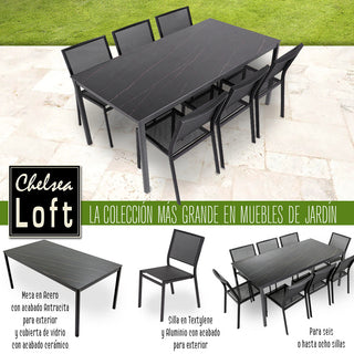 BK3418N Silla Tenerife Negro estibable