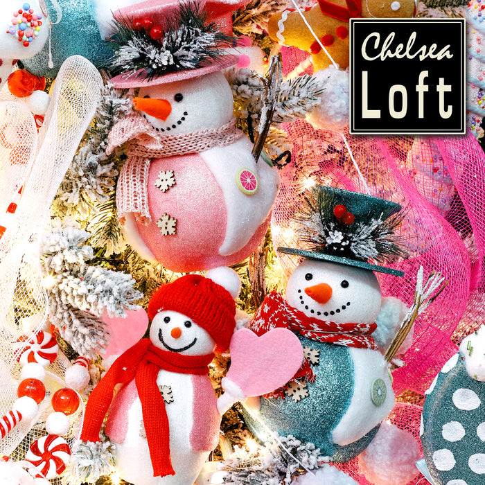 RJL216RS Frosty Snowman Rosa 20 Cm.