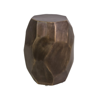 RE204BR Mesa Taburete Para Exterior Cincelada Bronce 32(D)X42(A) Cm.