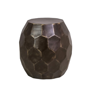 RE328BR Mesa Taburete Para Exterior Cincelada Bronce 50(D)X50(A)Cm.