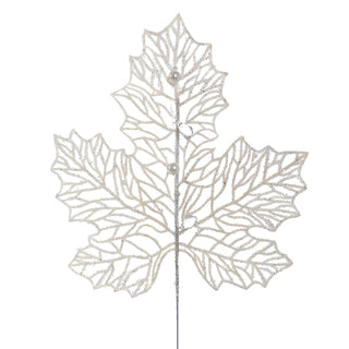 RH1681N Ornamento Maple Y Perlas Nevado 32 Cm.