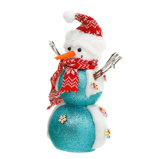 RJL212A Candy Snowman Azul 34 Cm.