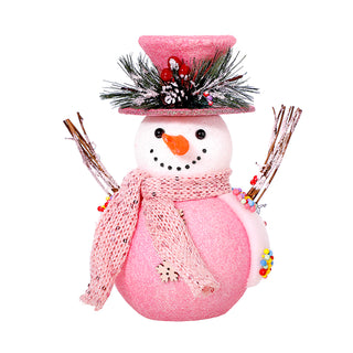 RJL216RS Frosty Snowman Rosa 20 Cm.