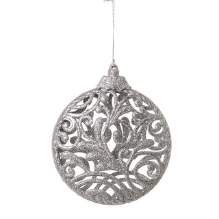 RJL384FP Esfera Filigrana Frost Plata 16 Cm.