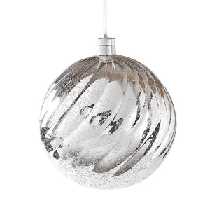 RJL668P  Esfera Led Patina Plata 20 cm.