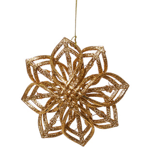 RJL932O  Ornamento Noche Buena Oro 12 cm.