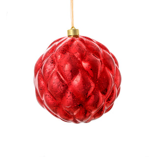 RJL957R  Esfera Alcahofa Roja 15 cm .