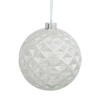 RJL958BB Esfera Honeycomb Blanca Frost 17 Cm.