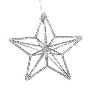 RJL970P  Estrella Mini Plata 12 cm .