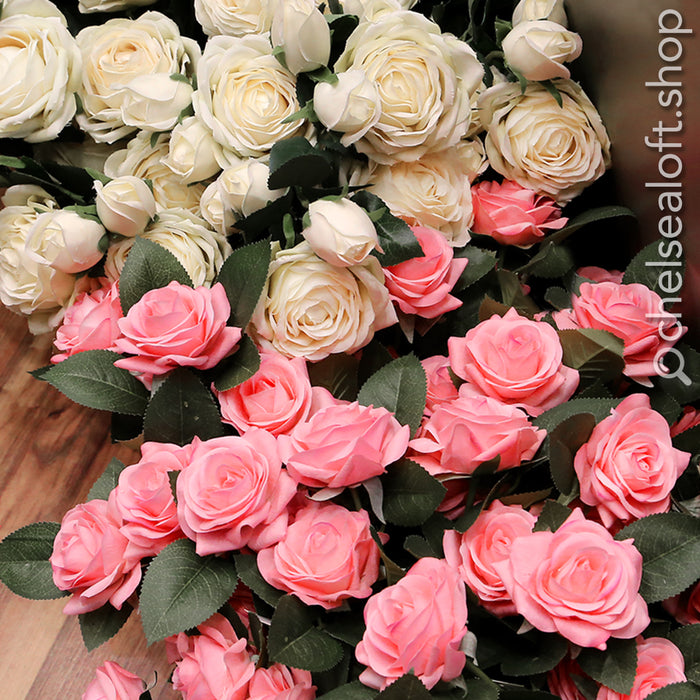 YD16 Rama Rosas Pink Realtouch 37 Cm.
