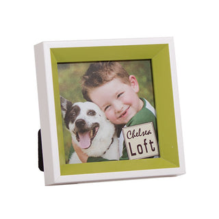 SO348G Portarretrato  Kids 3D Green Foto:10 cmx10 cm. Marco 12.5 cmx 12.5cm