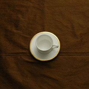 TSC11 Gold Band Plato y Taza Café