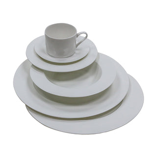 TSC16 All White Plato Ensalada 8 "