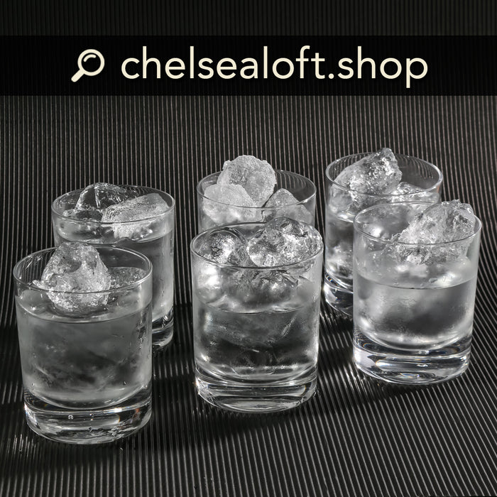 WL1281 Set 6 Vasos Rocas 9 cm .