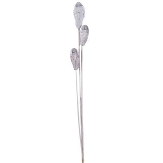VI3777     Set 3 Vara Semilla Caoba Talco 69 cm.