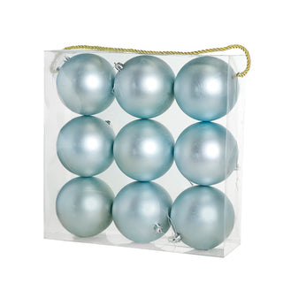 WZ009AC Set 9 Esferas Azul Celeste 10 Cm.