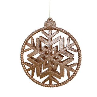 WZ1954O Esfera Snowflake Oro 18 Cm.