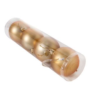 WZ504OS  SET 4 ESFERAS ORO SATINADO 15 CM