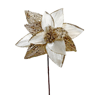 XH38M Nochebuena Crema Y Oro Frost Mediana 32(D)X51(A) Cm.