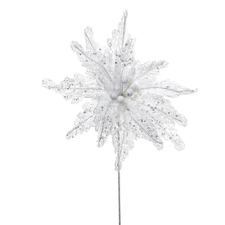 XH392M Nochebuena Filigrana Blanco Frost Mediana 32(D)X54(A) Cm.