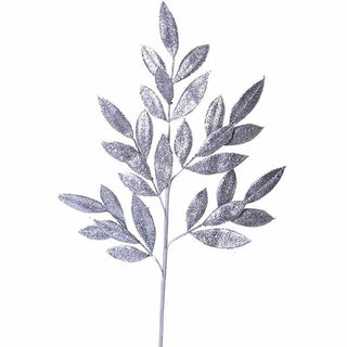 XH655PP Rama Hojas Laurel Plata Pewter 30(L)X70(A) Cm.