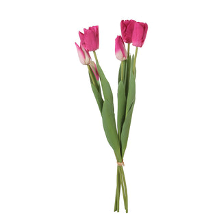 YD23F Ramo Tulipanes Frambuesa Realtouch