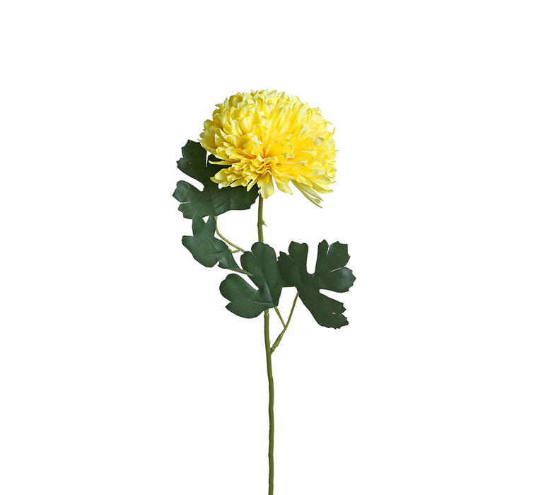 YD36A Rama Crisantemo Amarillo Suave 50 Cm.