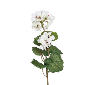 YD39B Rama Geranios Blanco 62 Cm.