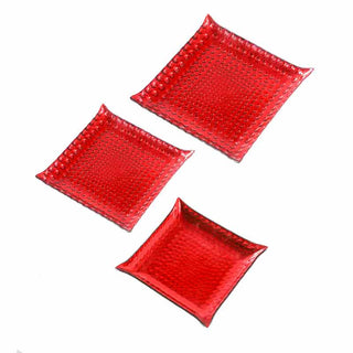 YQ6013R Platón Martelinado Rojo 30(D) Cm.