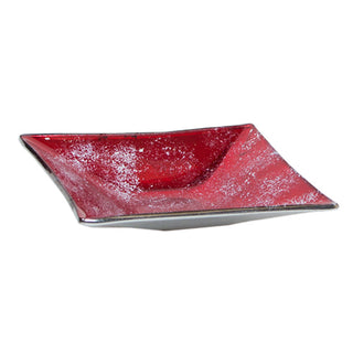 YQ808 Plato Botanero Frost Rojo 11 cm
