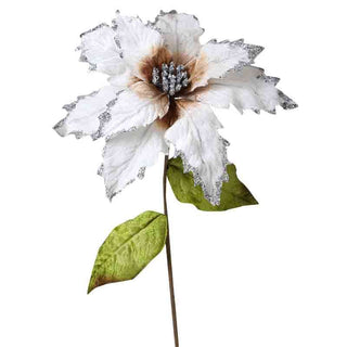YS1122BP Noche Buena Blanca Con Plata 24(L)X55(A) Cm.
