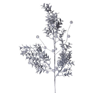 YS9146P Rama Plata Frost Con Perlas 60(D) Cm.